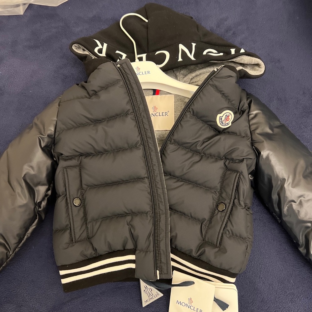 Black Montcler Size 2T down jacket NWT